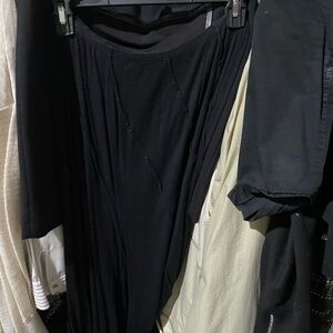 Black Women's Maxi Skirt - Classic Flowing Design